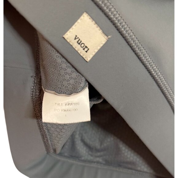 Vuori Gray Crossback Sports Bra For Women Size L Polyester/Spandex Blend - Picture 4 of 4